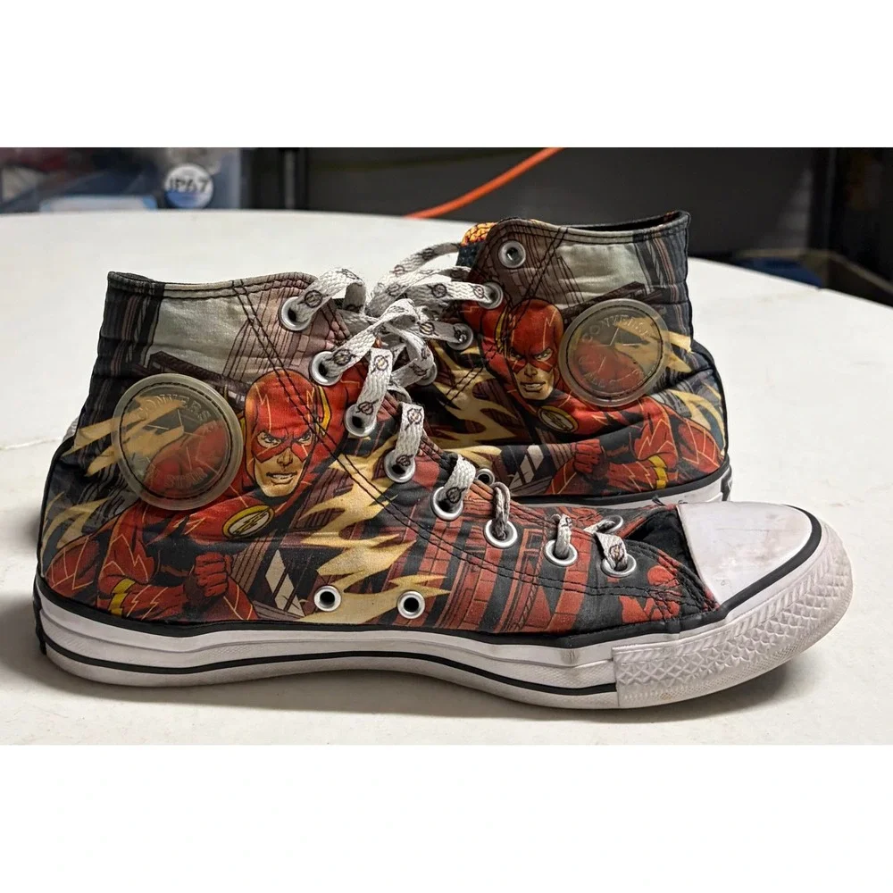 Converse Chuck Taylor All Star DC Comics The Flash High Top Sneakers Men 8 WN 10 - Picture 10 of 11